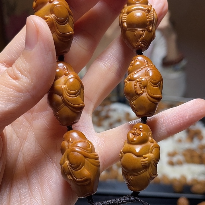 橄榄核吊坠小金条
