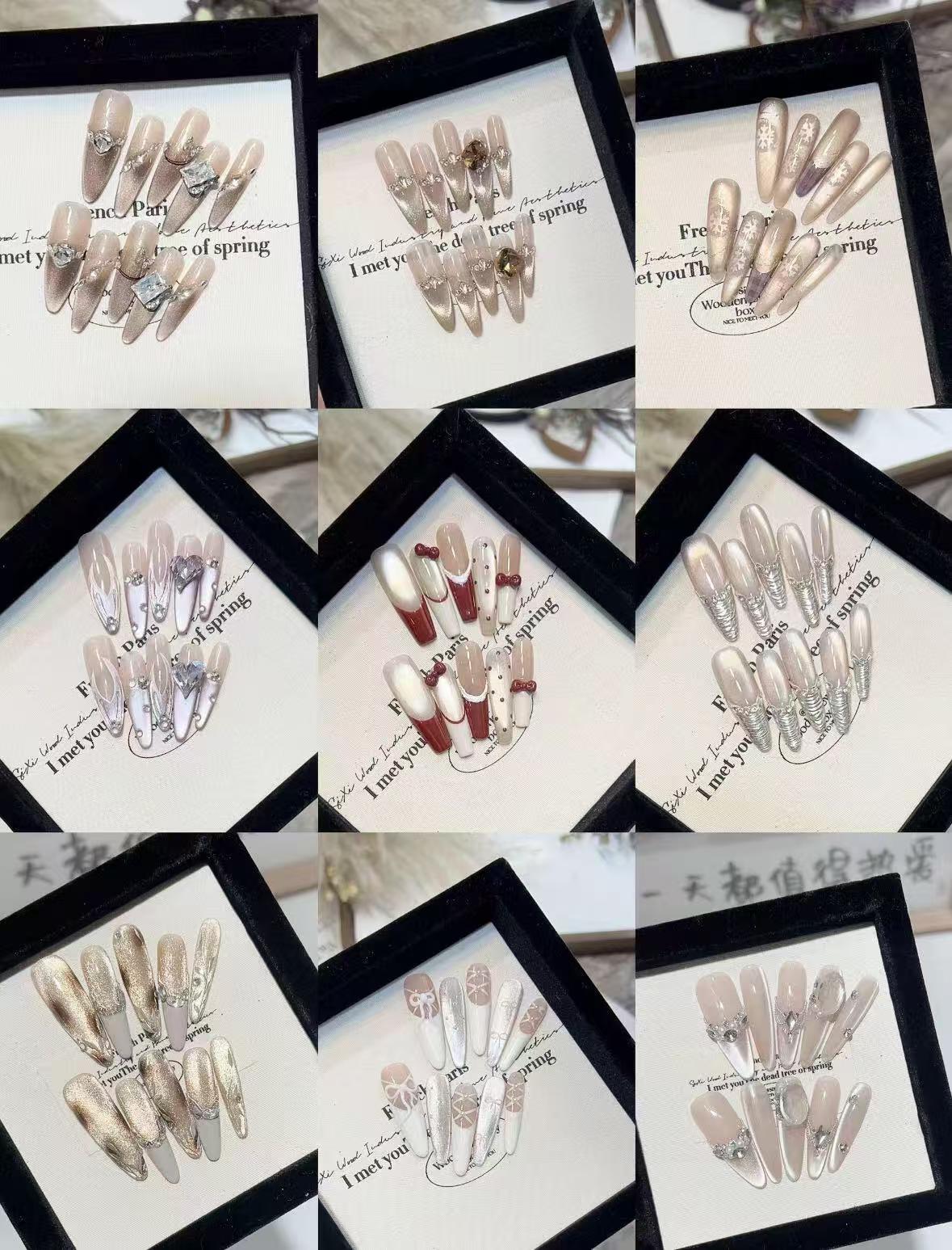 【拆拆】手工穿戴甲直播间日常款