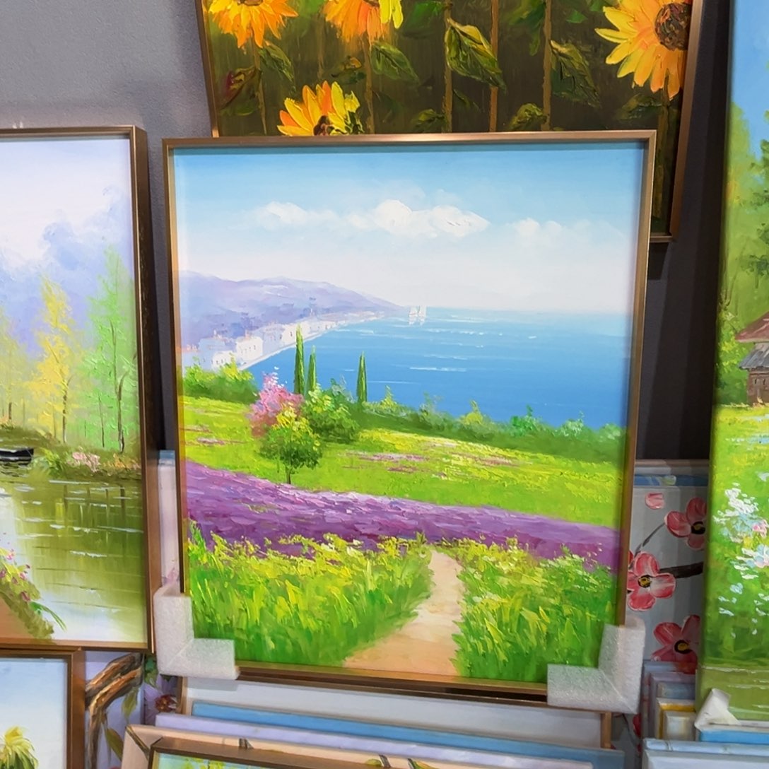 竖款50x60纯手工油画