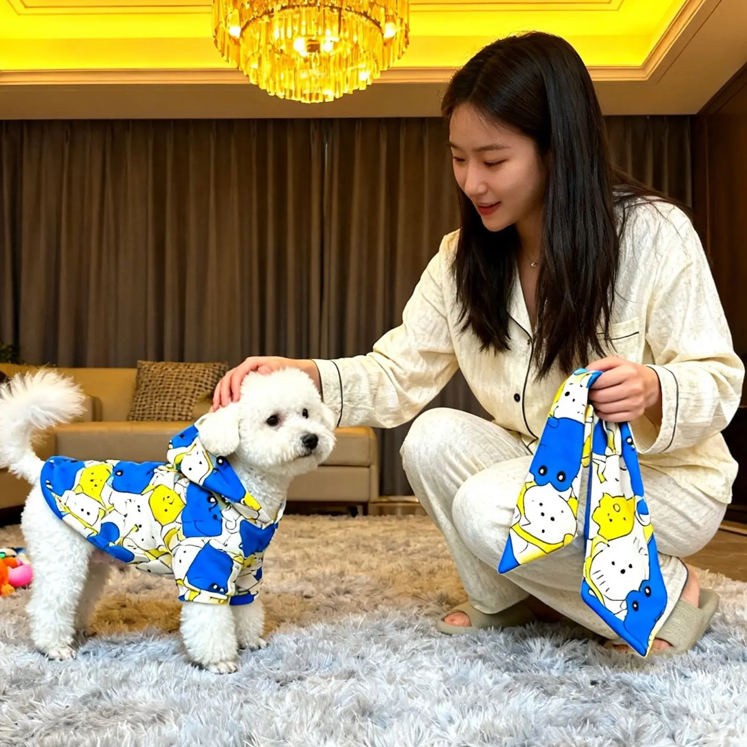 FeeJa狗狗居家服睡衣婴儿面料软儒亲肤冬季加绒卫衣泰迪比熊