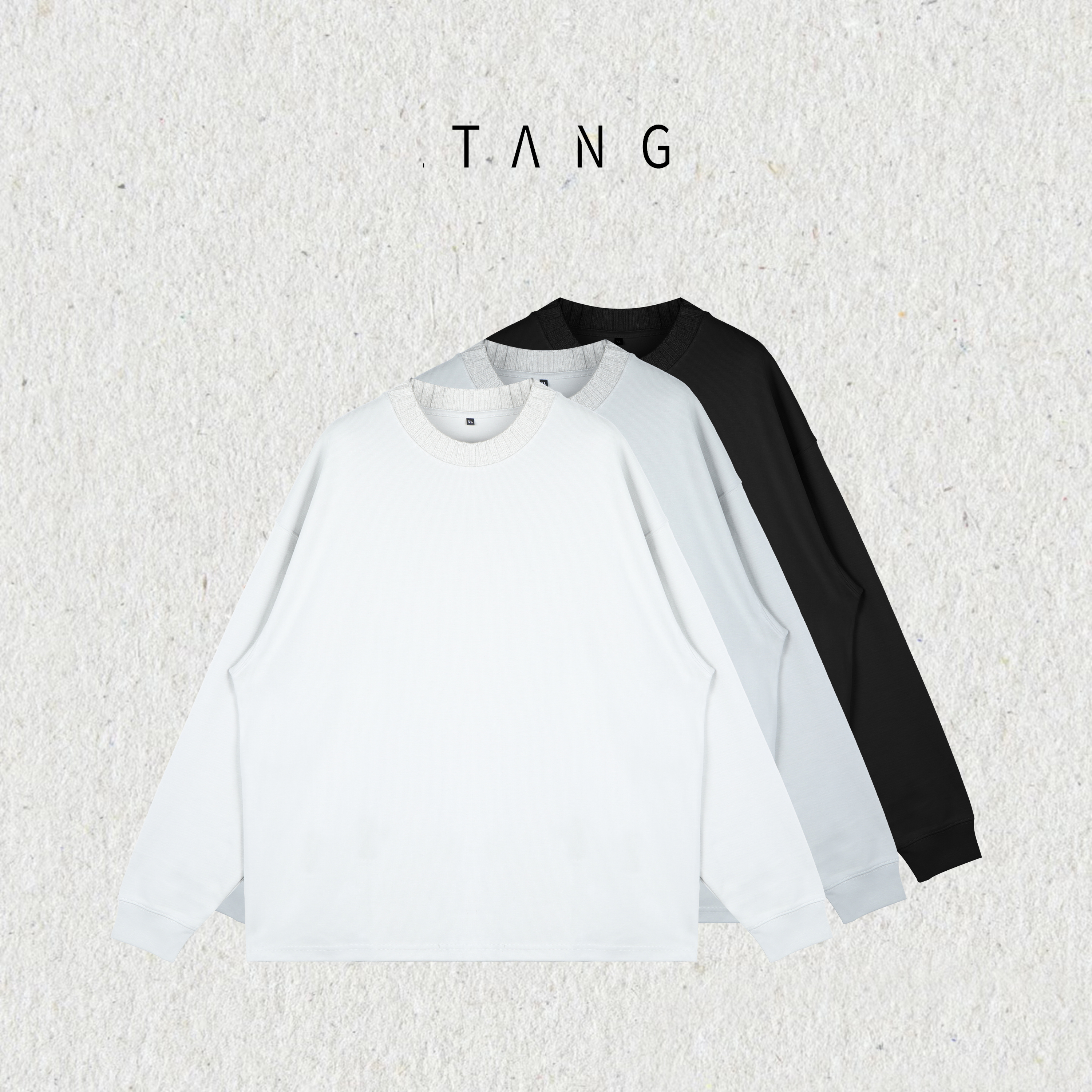 【CHU/2025SSNEW】圆领通用简约长袖女卫衣TANG1002