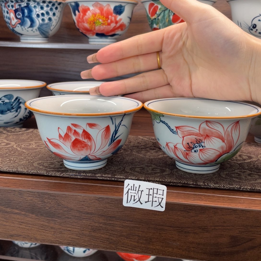 釉下老陶泥手工绘制