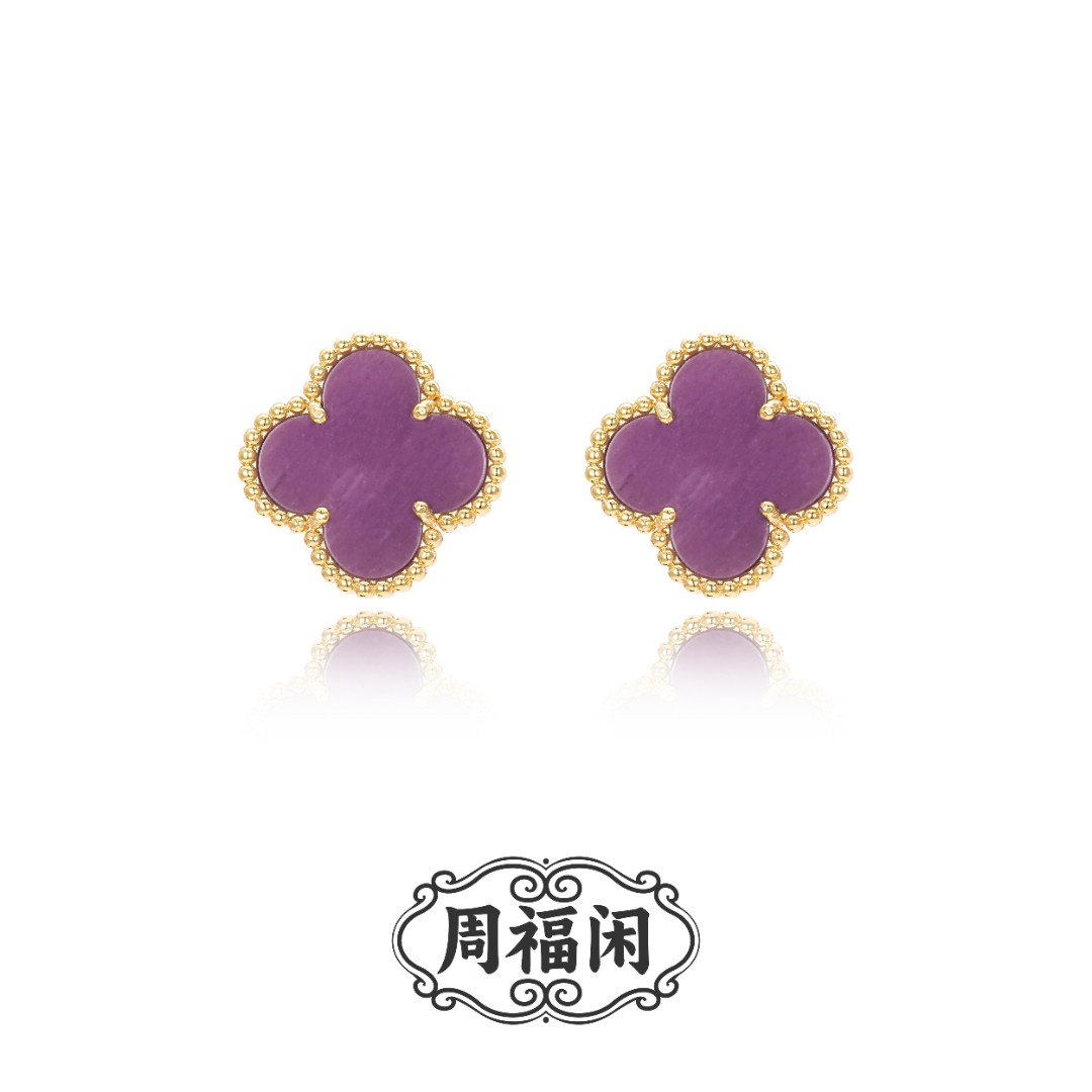 【超级好运】IDLOVEPARIS限定四叶花耳扣N0135