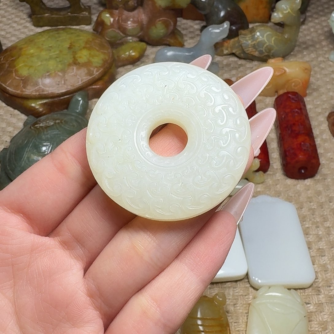 白玉菩提吊坠挂件