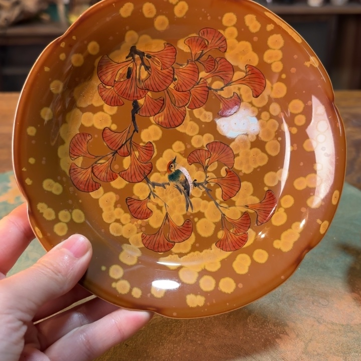 柴烧纯手工手绘陶瓷