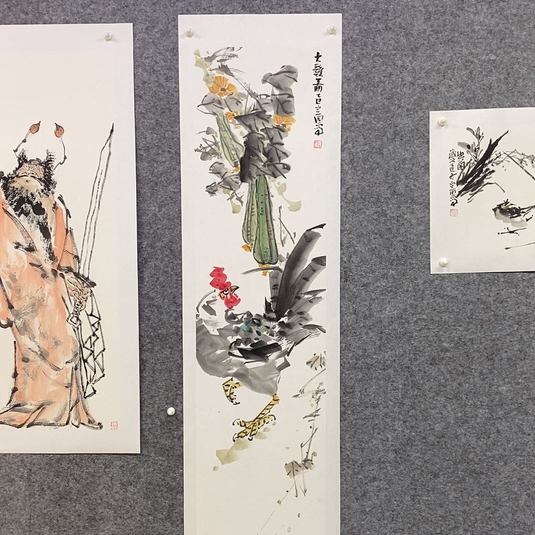 呵***哈国画尚定固作品简介