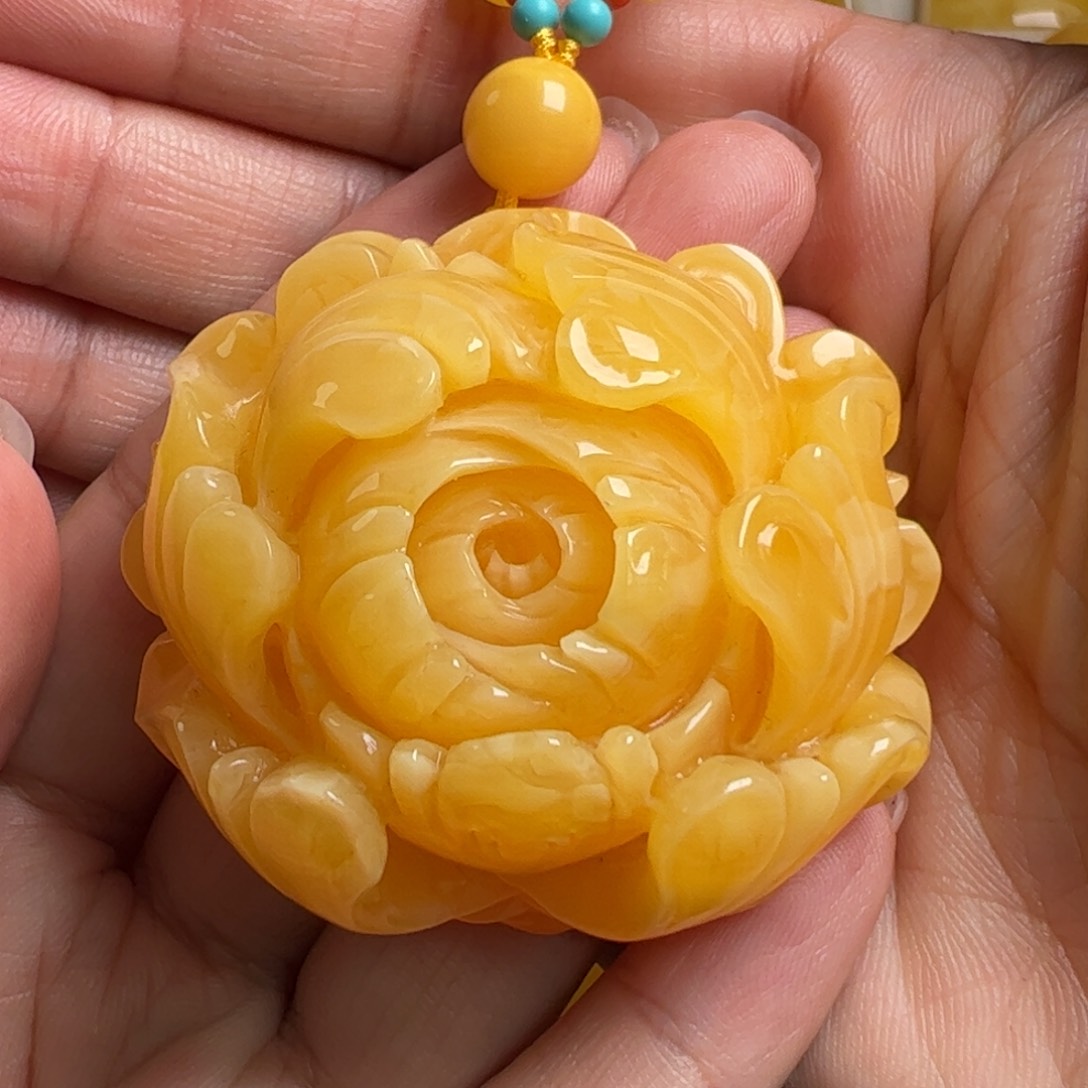 蜜蜡毛衣链未镶嵌无优化