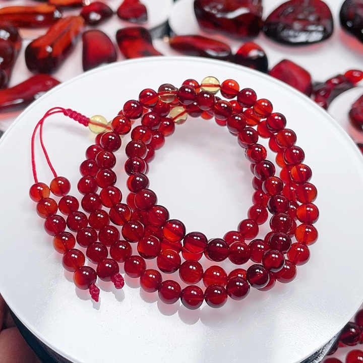 血珀手链未镶嵌大***手规格6