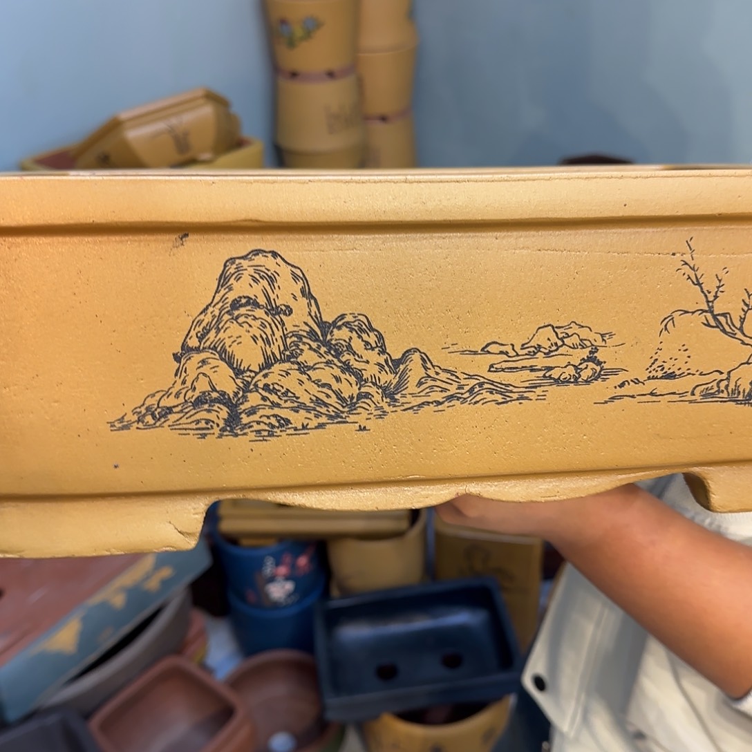 紫砂花盆口径31.21.11口径