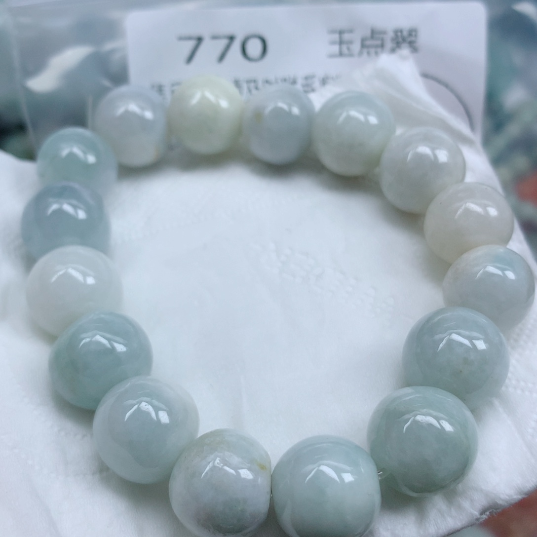 翡翠未镶嵌项链珠珠
