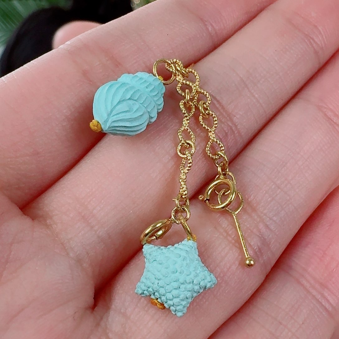 18K金镶嵌绿松石珠宝奇石