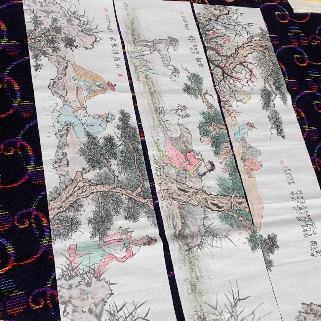国画高*春三条打包曈