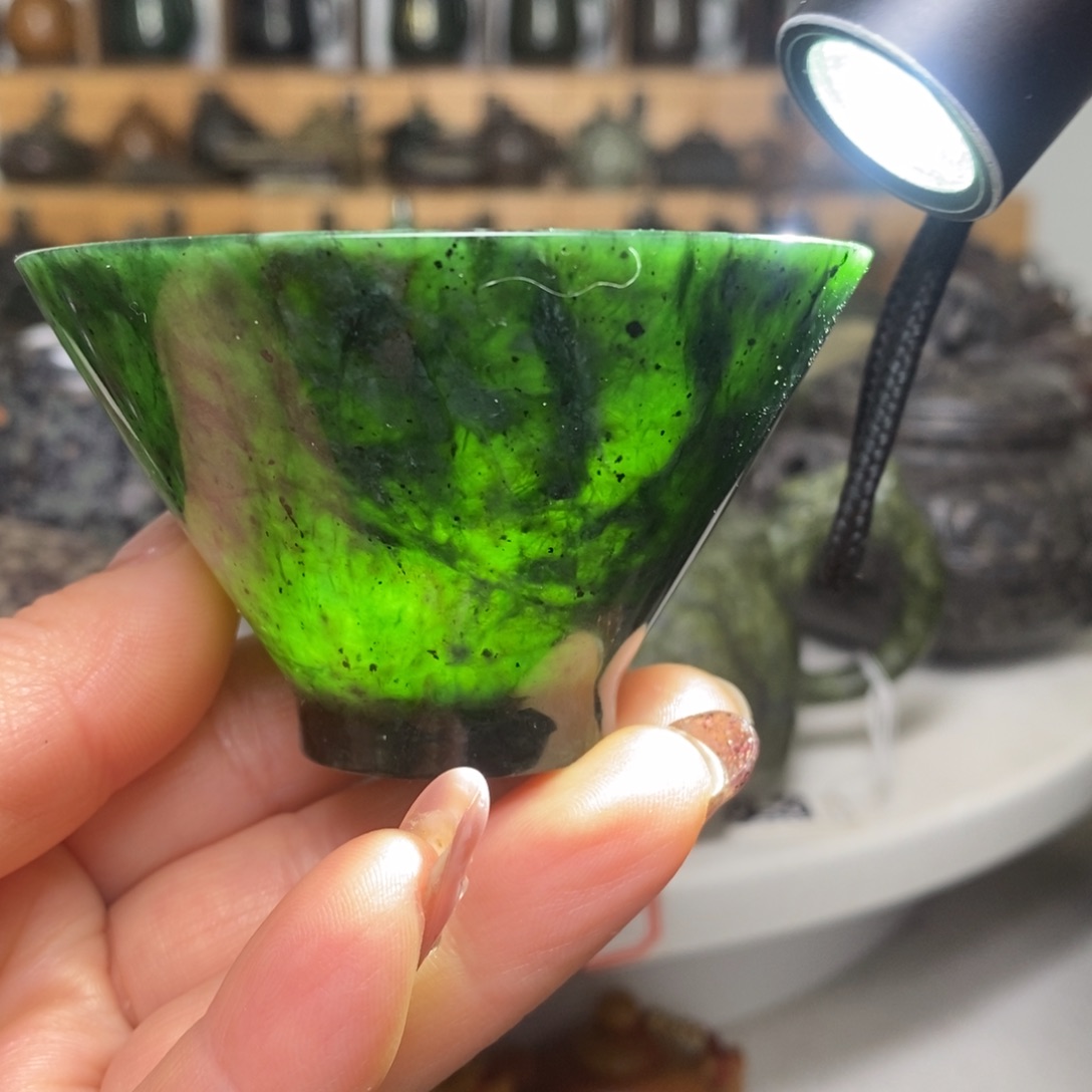 藏玉药王石福利款斗笠杯70cc