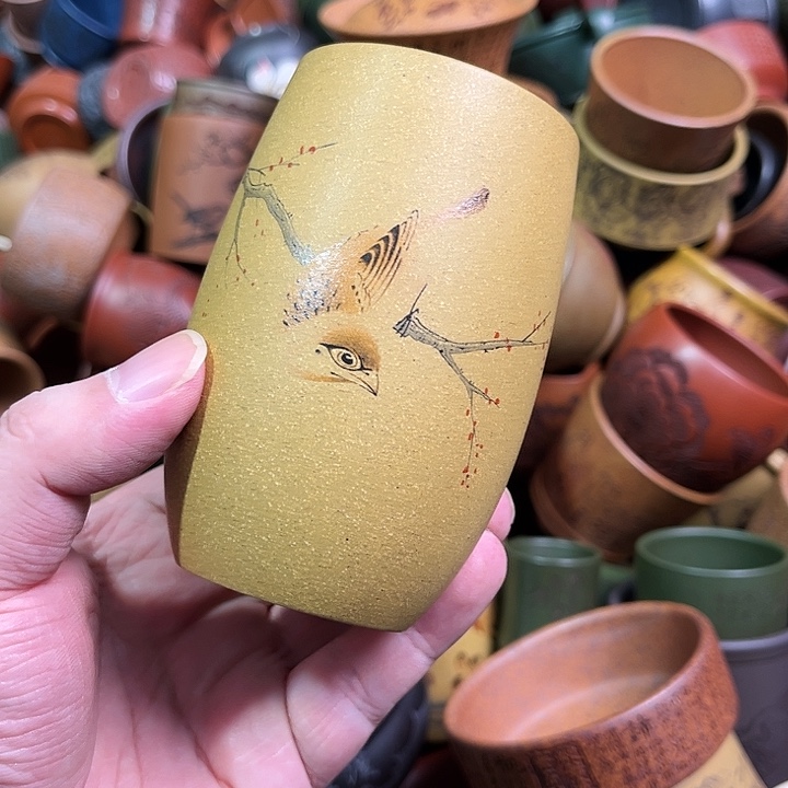 紫砂茶杯全手工紫砂主人杯