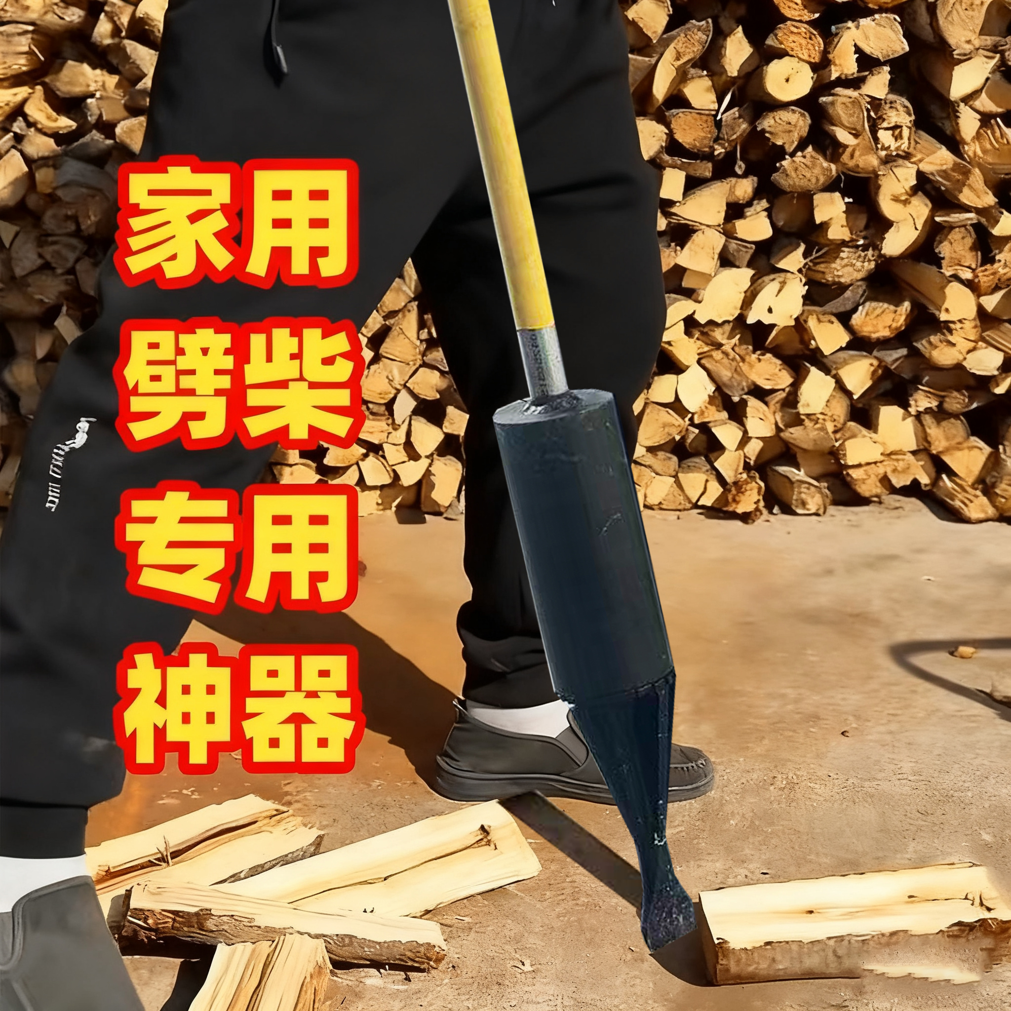 家用农村劈柴神器破柴器人工安全劈柴机劈材斧头专用工具户外手动