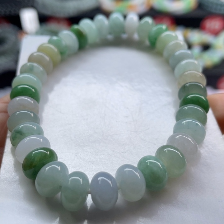 未镶嵌手链翡翠卡9有纹