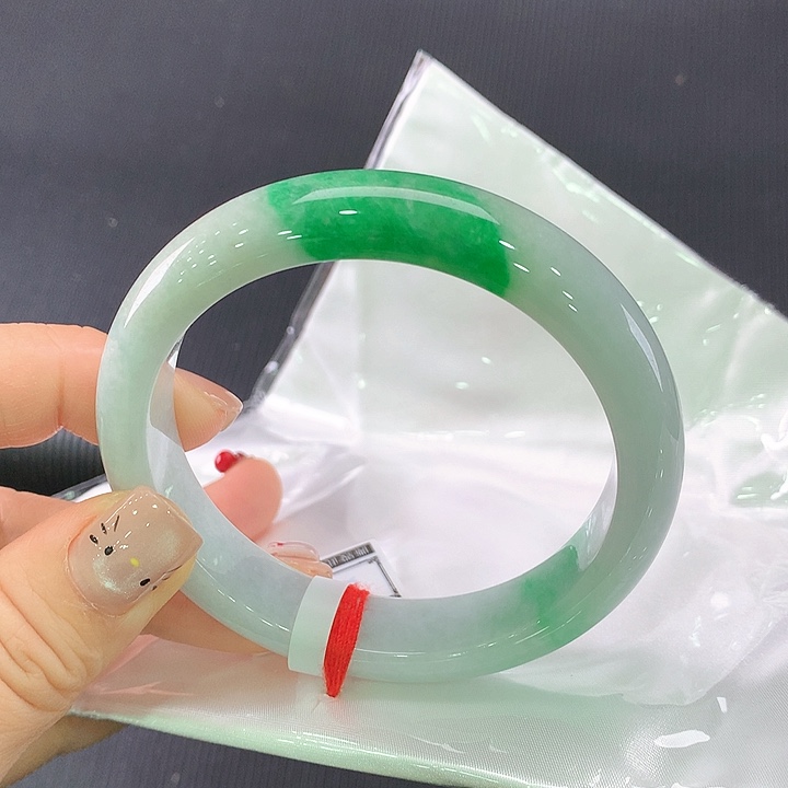 未镶嵌手镯翡翠正圈58