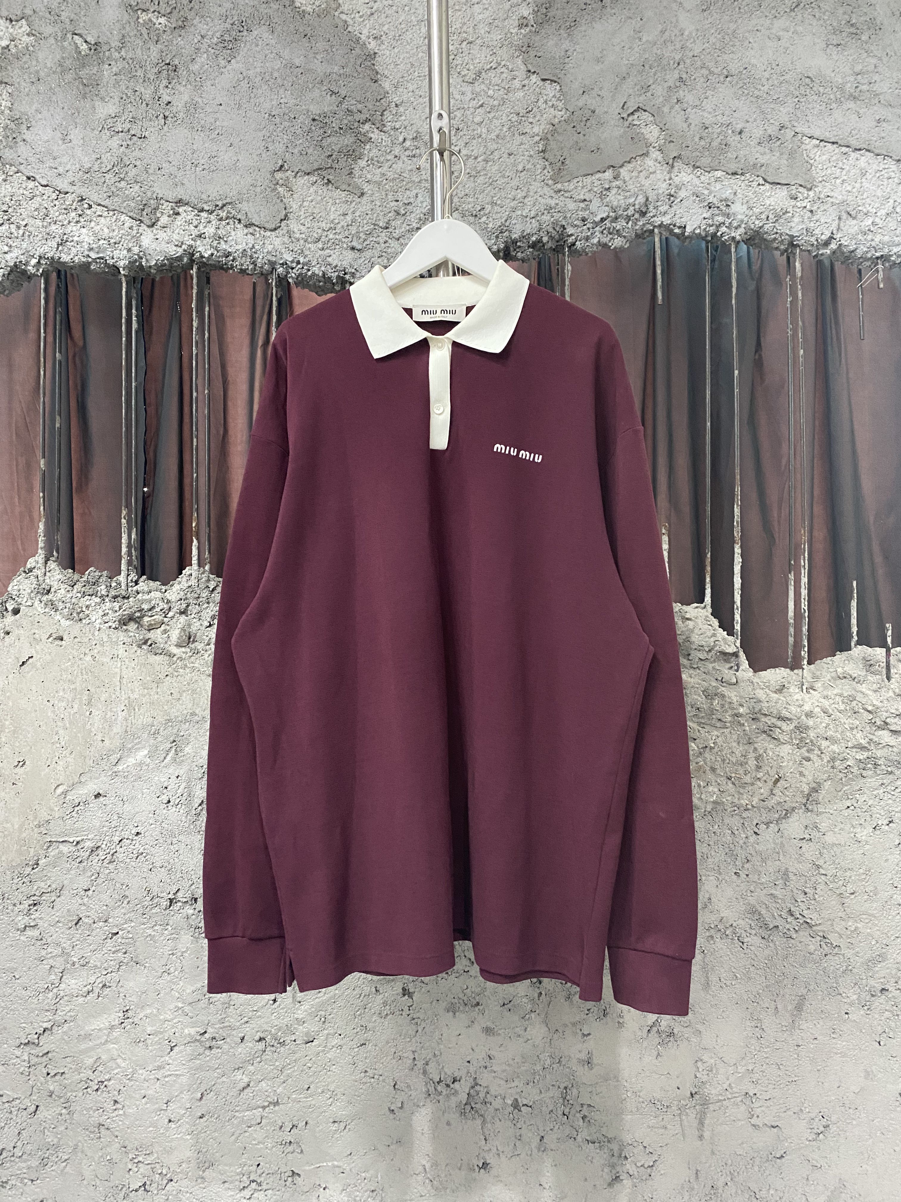 99新 MIU MIU/缪缪 polo长袖/XS码