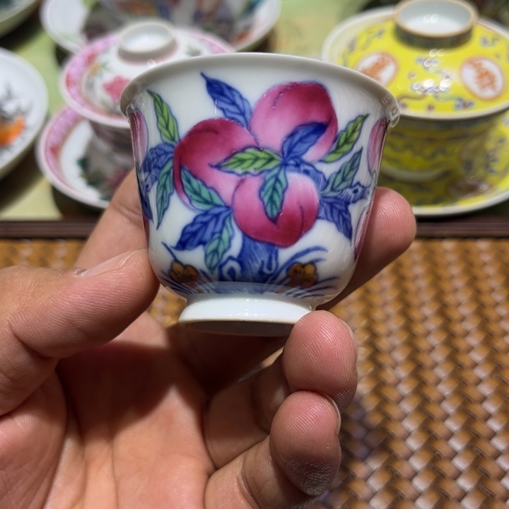 纯手绘精品盖碗杯