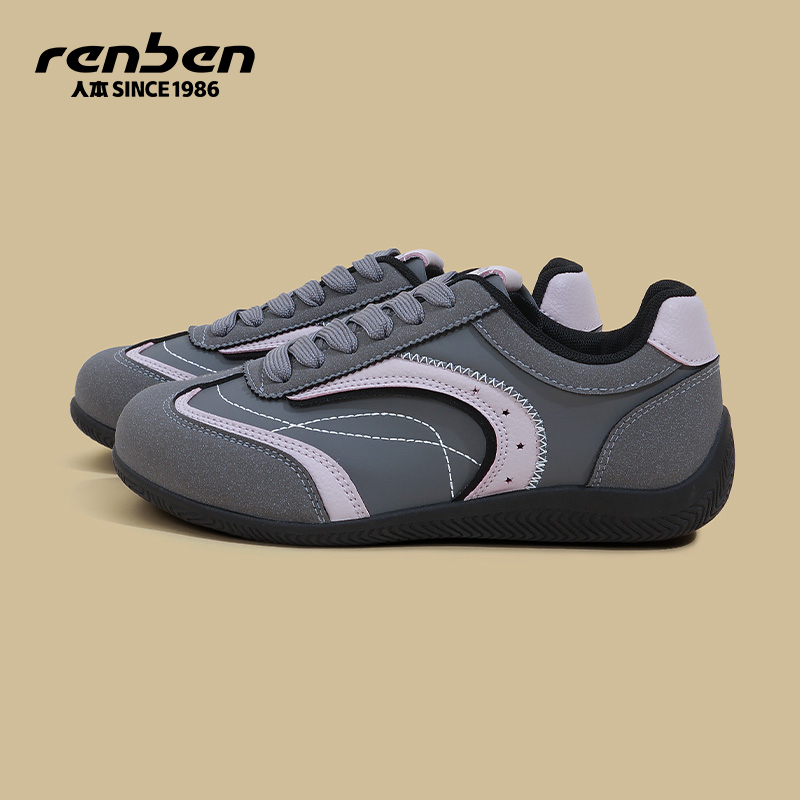 人本官方旗舰店2025德训鞋秋季运动鞋休闲鞋ins风女鞋女款学生潮