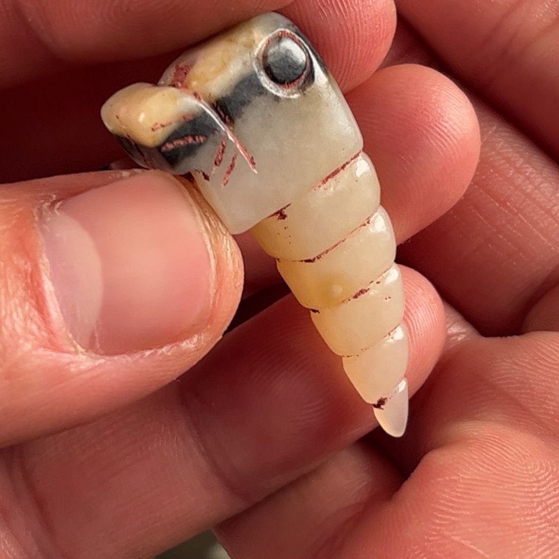 和田玉挂件未镶嵌朝***拾