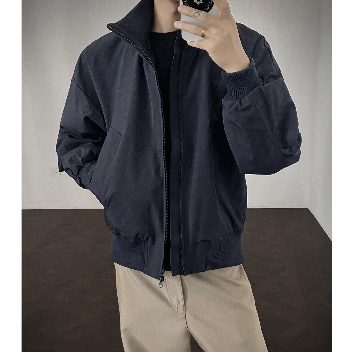 cleanfit飞行员夹克男生春秋款bomber工装外套美式三防防水棒球服