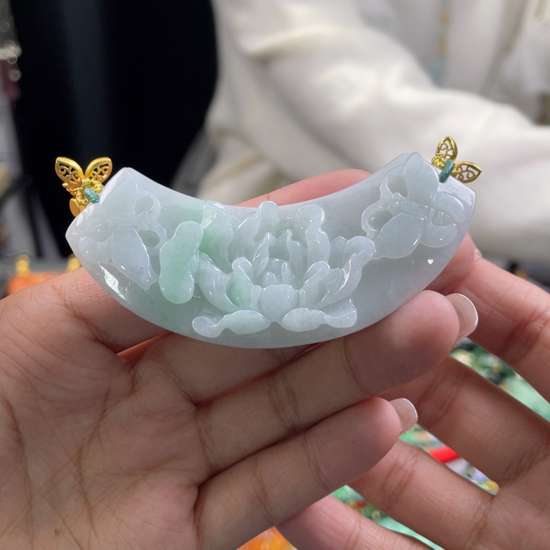 翡翠颈饰未镶嵌代编织