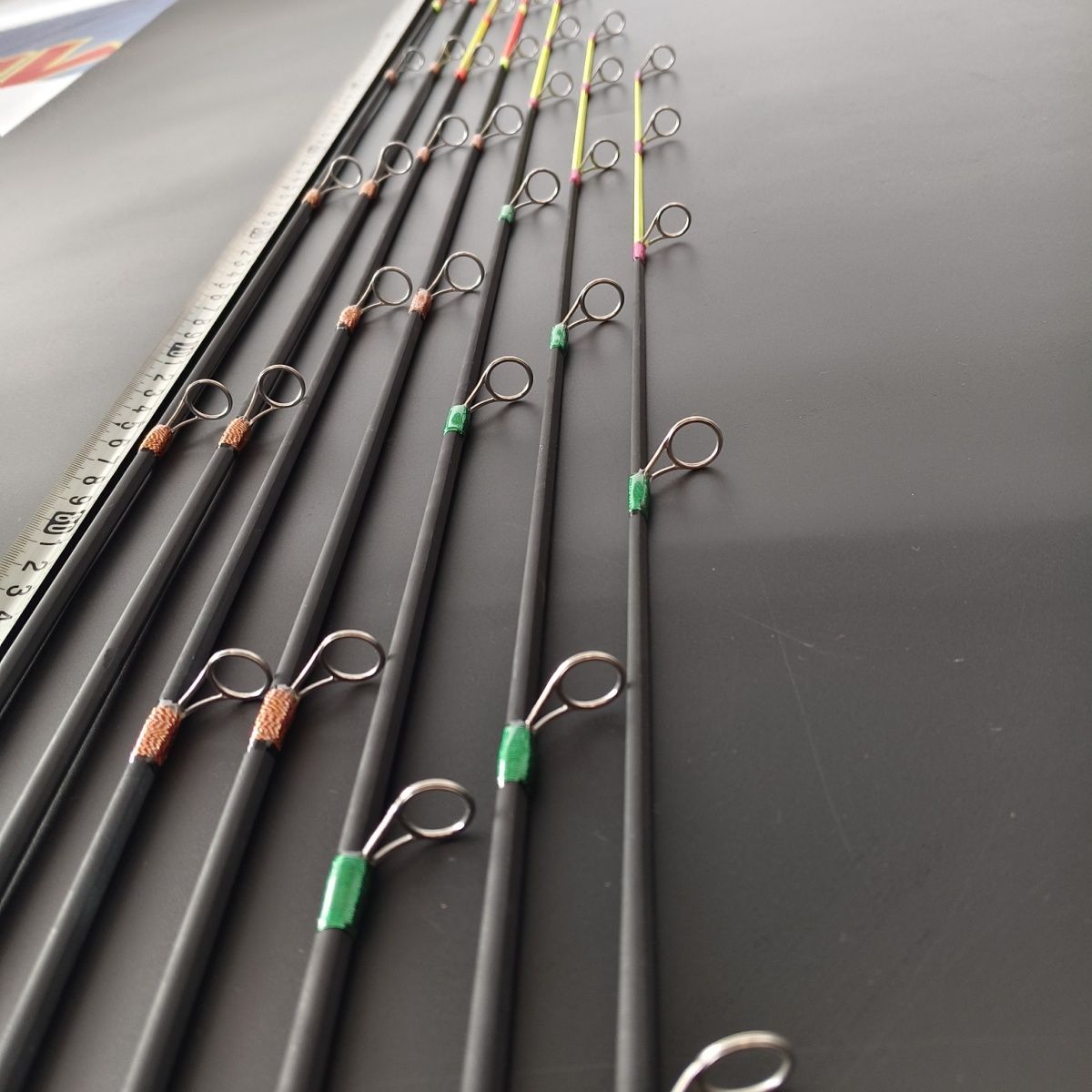 加长款冰钓竿稍大导环高硬度插口6mm通用冰钓竿稍鲫鱼鲤鱼