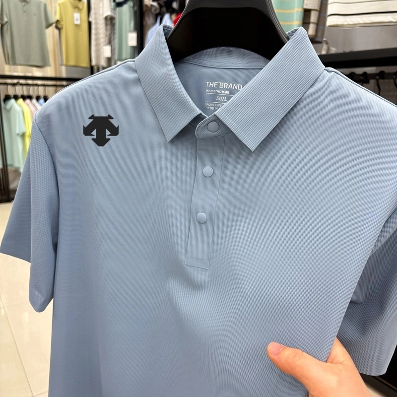 【专柜·正品】夏季男士冰丝百搭短袖高档新款翻领时尚透气polo衫