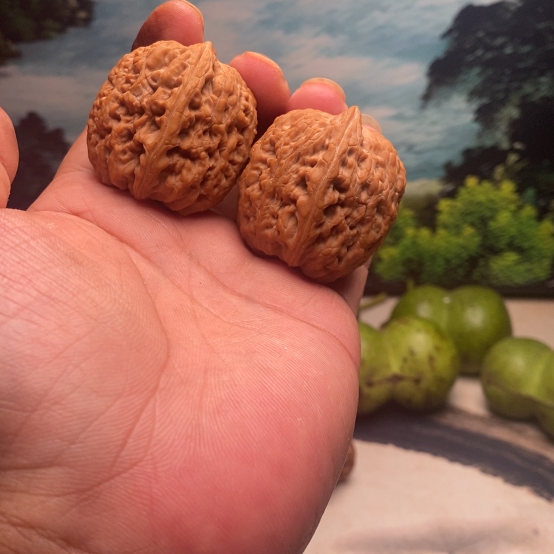 吊坠文玩核桃39鱼子纹