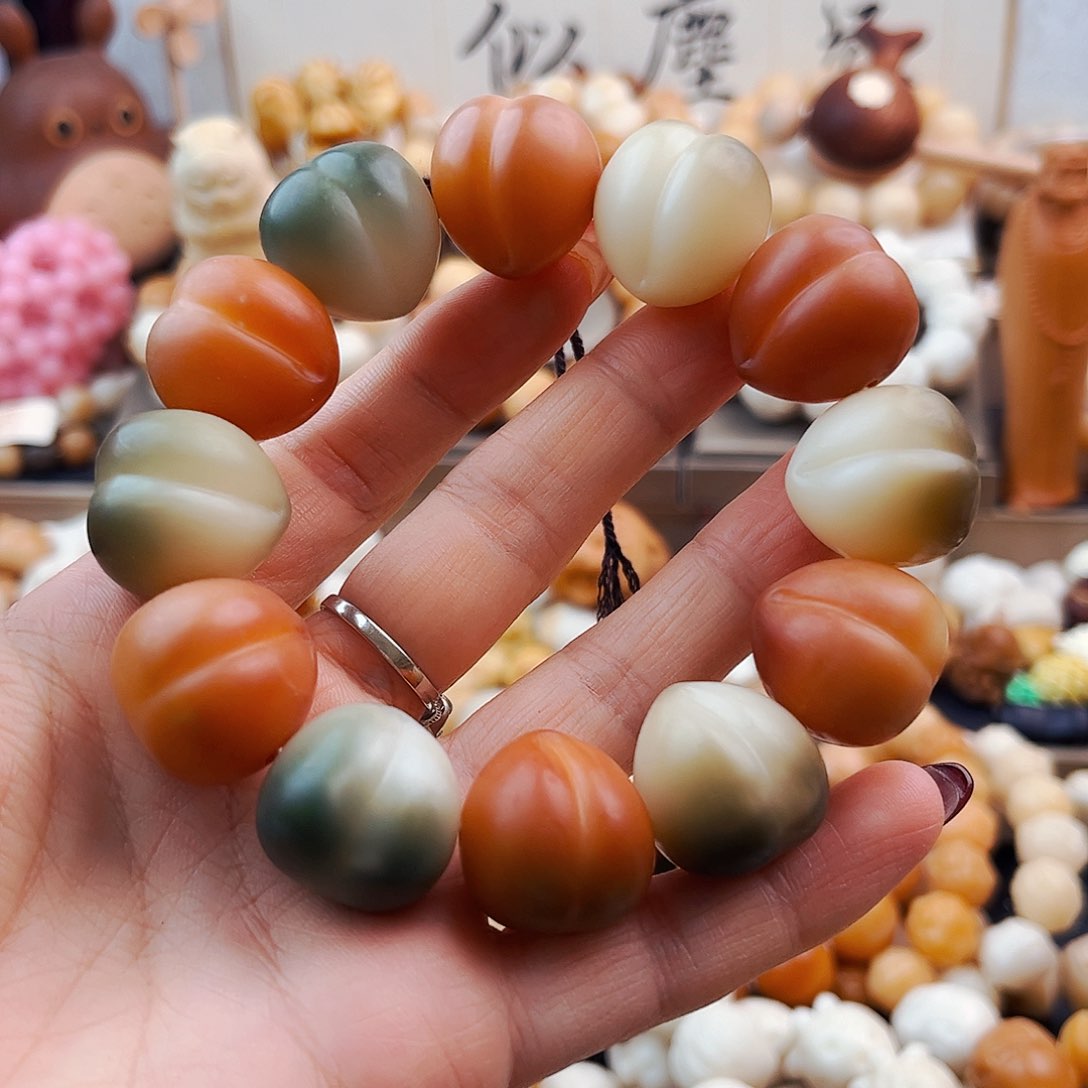 菩提根/象牙果手串菩提屁桃瑕不退不换