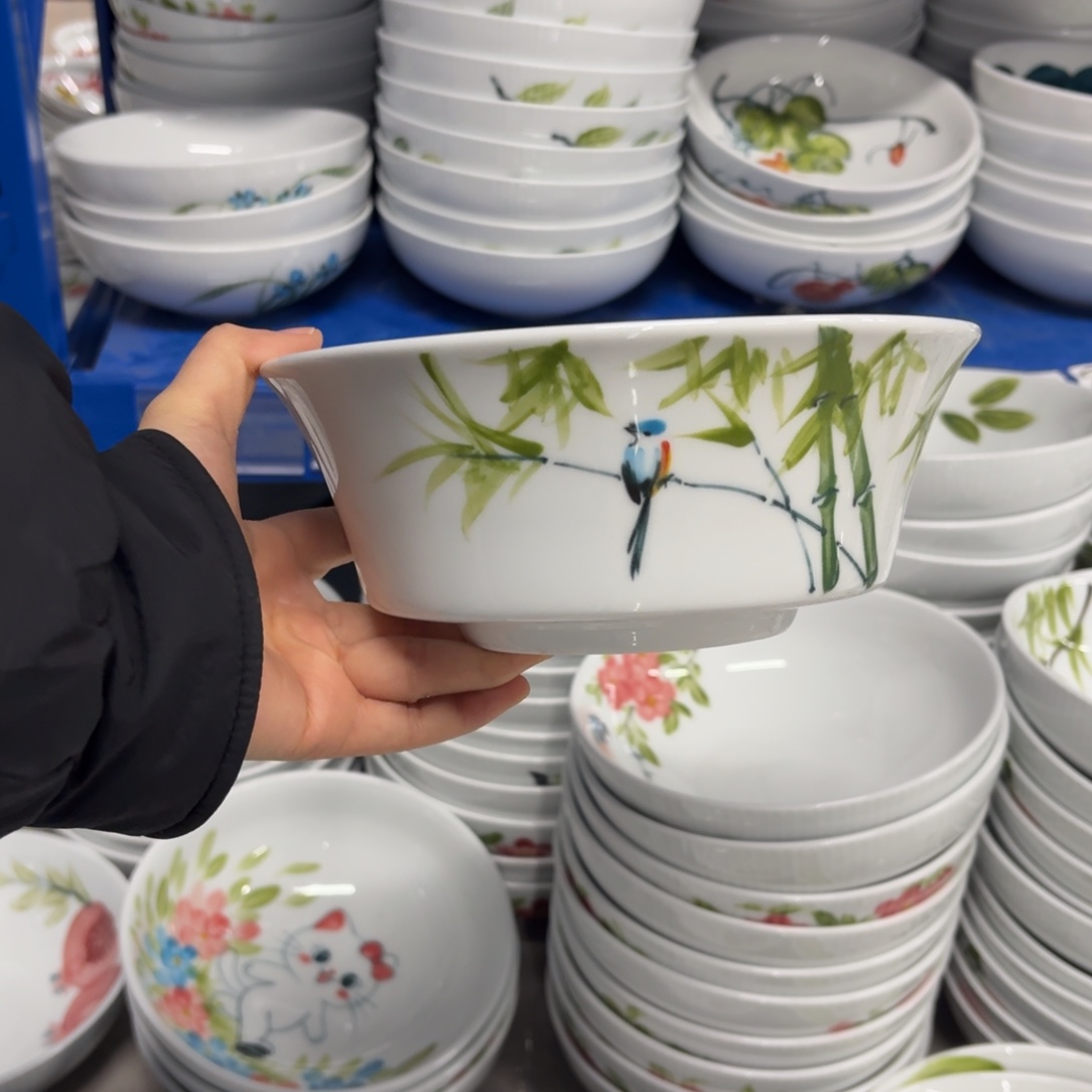 瓷片景德镇陶瓷 马蹄面碗