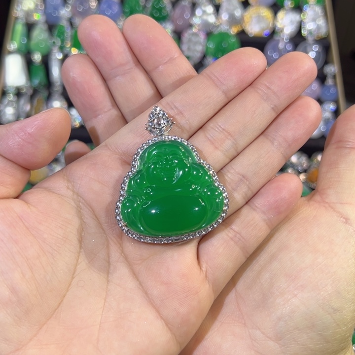 玛瑙/玉髓银S925镶嵌颈饰