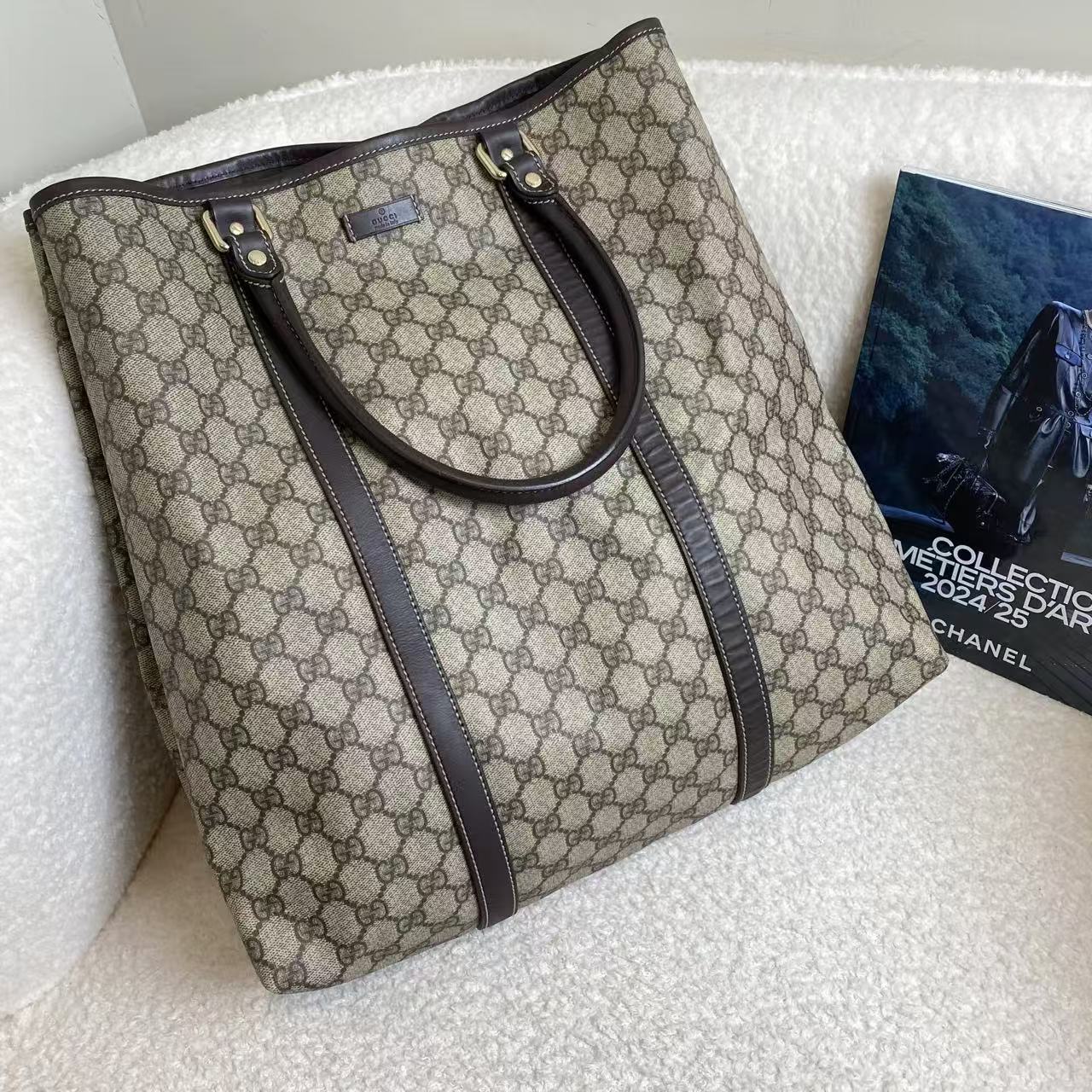 99新 GUCCI/古驰 乌木色拼黑色老花/45181994/12期/代卖服务