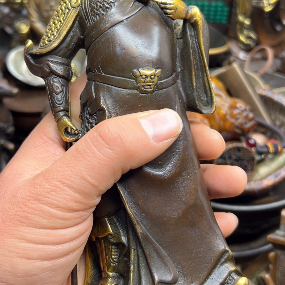 铜摆件欢迎欢迎你