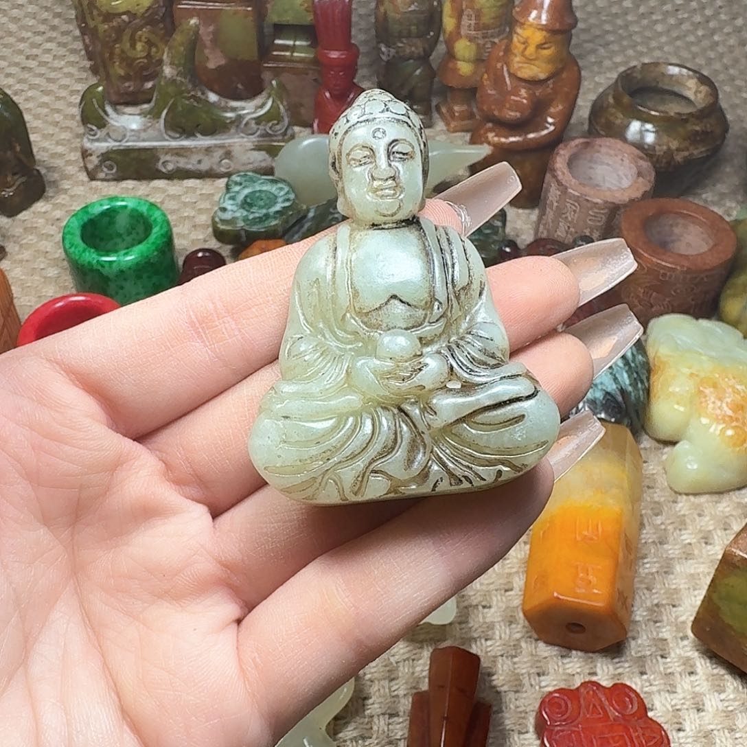 白玉菩提吊坠挂件