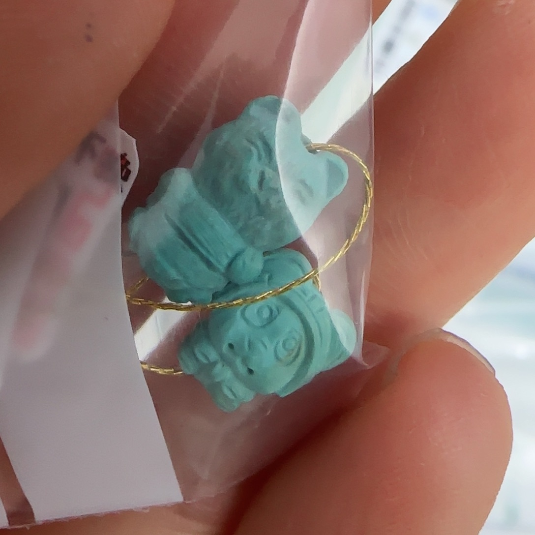 绿松石珠宝半成品未镶嵌