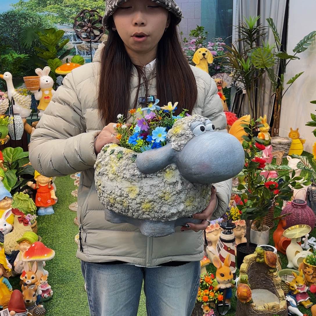 红陶花园庭院摆件&000&