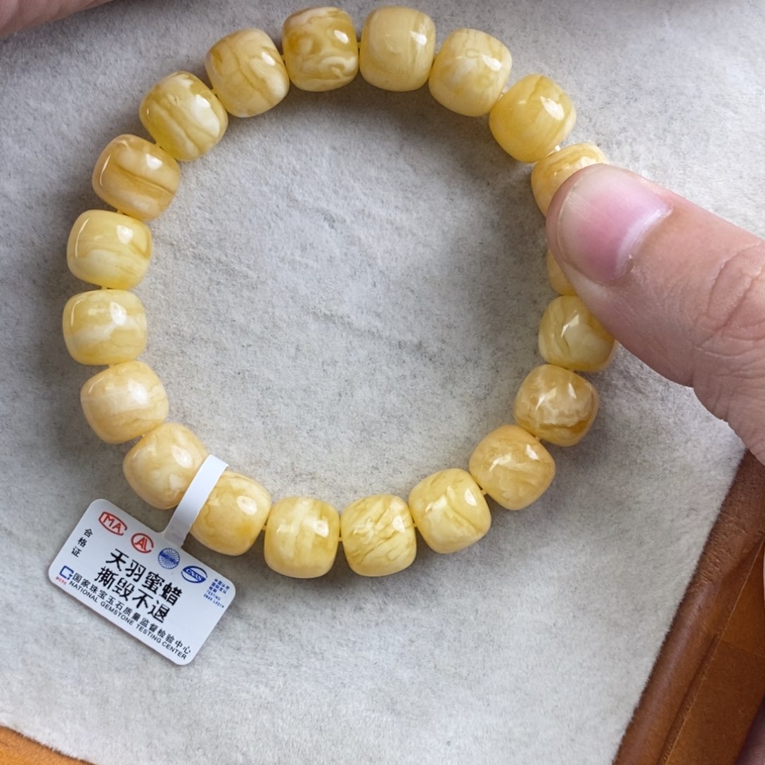 手链琥珀未镶嵌卡**拉蜜蜡