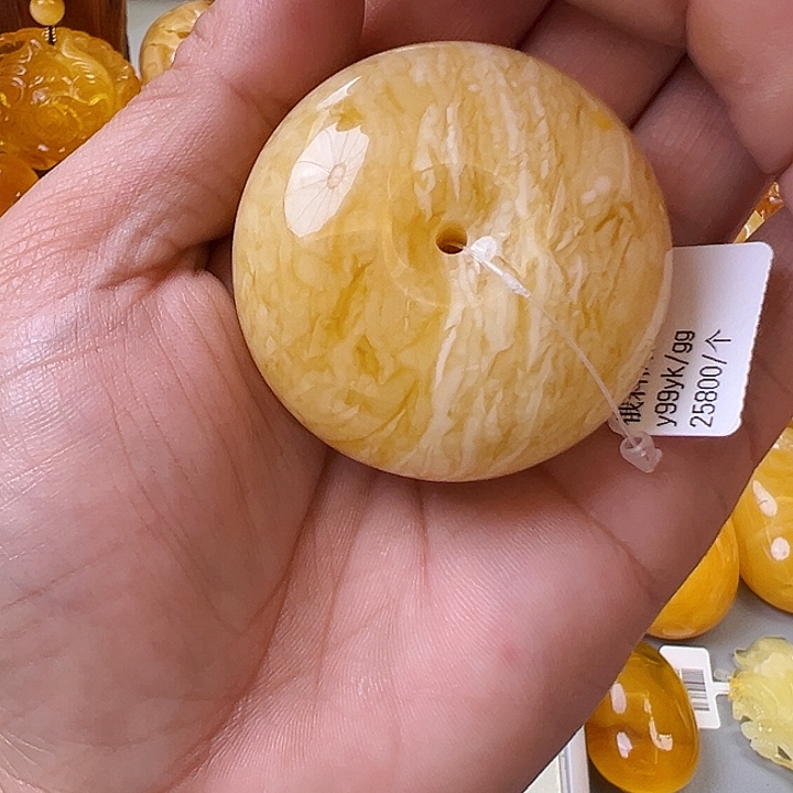 蜜蜡颈饰未镶嵌蜜蜡