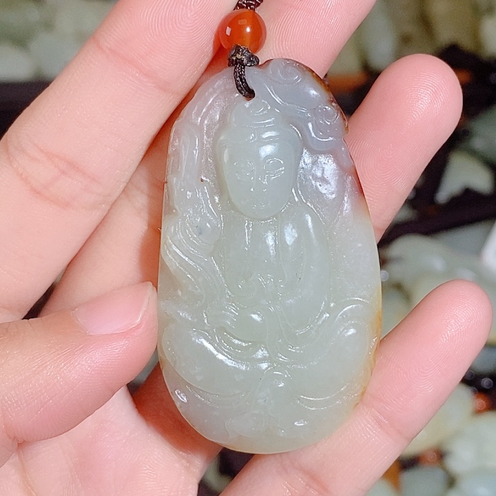 和田玉未镶嵌颈饰