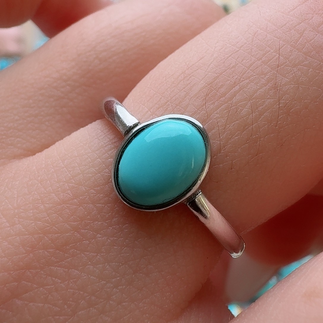 绿松石珠宝奇石银S925镶嵌