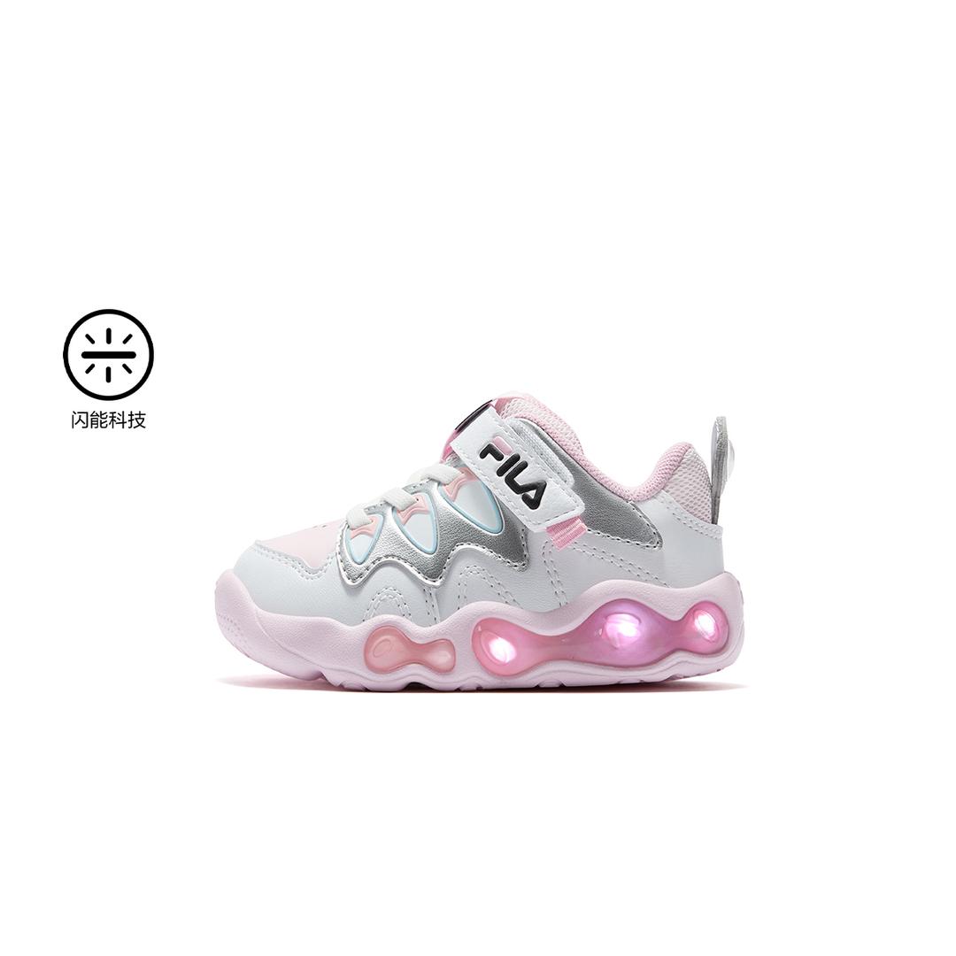 FILAKIDS斐乐儿童【闪灯融裂鞋】秋冬新款婴幼童综训鞋K13G611603