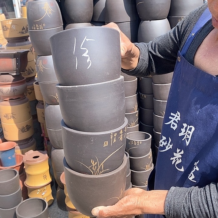 紫砂花盆紫砂花盆