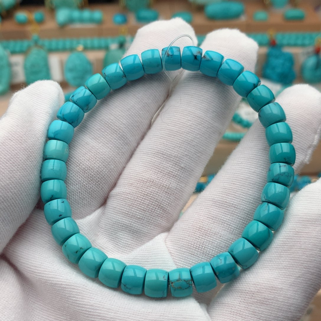 绿松石未镶嵌珠宝奇石6.5mm