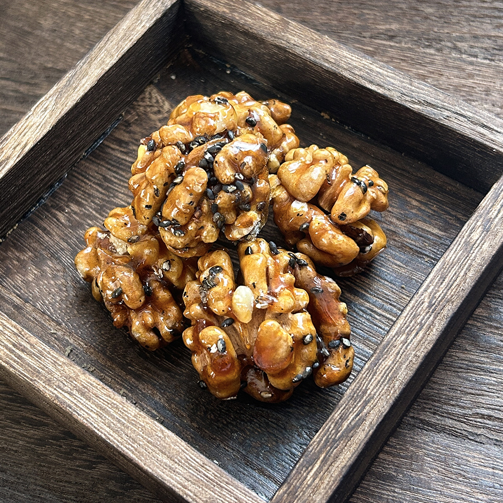 现浇红糖核桃仁琥珀芝麻核桃糕营养滋补解馋办公茶点休闲坚果零食
