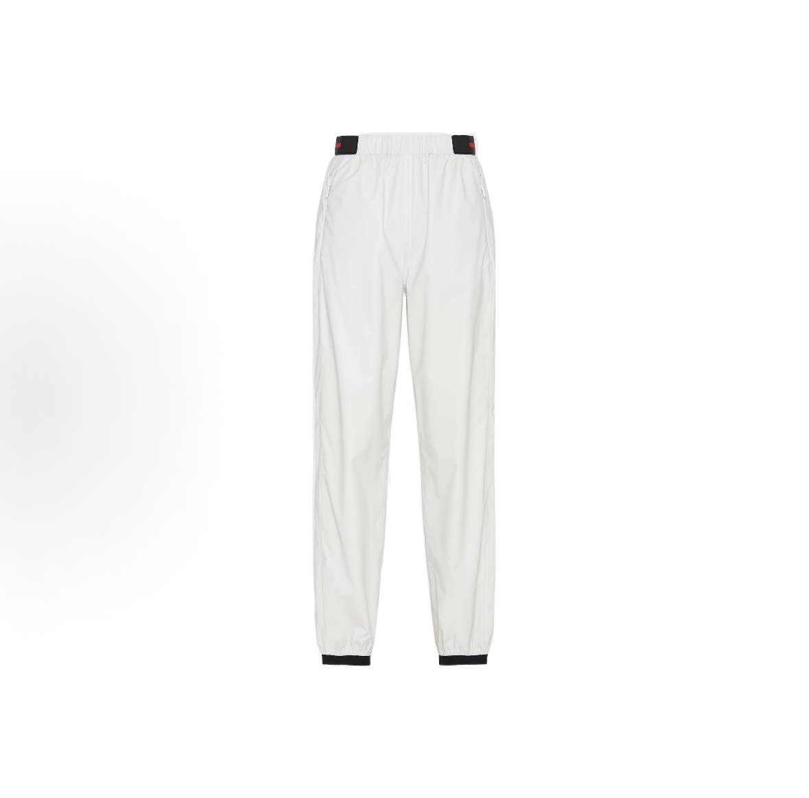 99新 Prada/普拉达 皮牌logo撞色裤脚束脚休闲裤/尺码42/编号8188