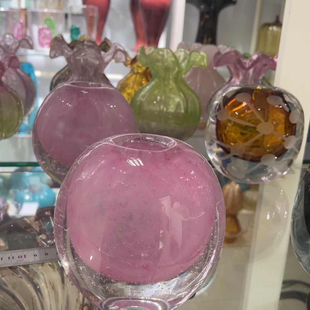 幻彩琉璃花瓶花器高度14微瑕