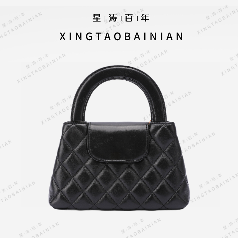 SHIYUN/施蕴黑色手工牛皮单肩女包33119