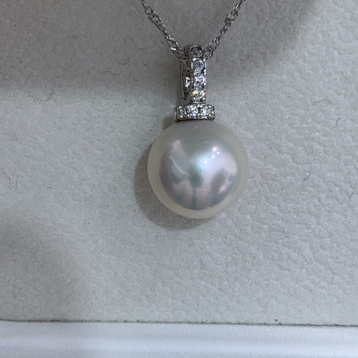 淡水珍珠颈饰银S925镶嵌